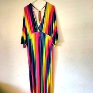 Rainbow Maxi Dress